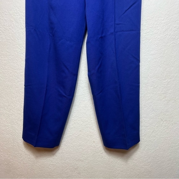 Vintage Christian Dior Blue Pleated Wool Pants - Picture 11 of 11